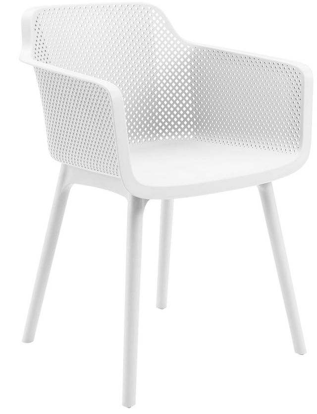 Monarch Specialties Inc. 4-Piece White Dining Armchair-0
