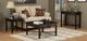 Handstone Customizable Demilune Espresso Square End Table With Drawer-1