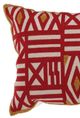 A & B Home Brown/Red/White Throw Pillow-1