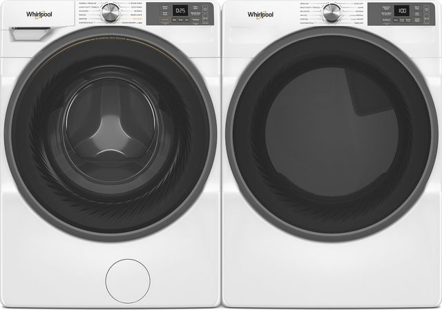 Whirlpool® White Front Load Washer & Gas Dryer Laundry Pair-0