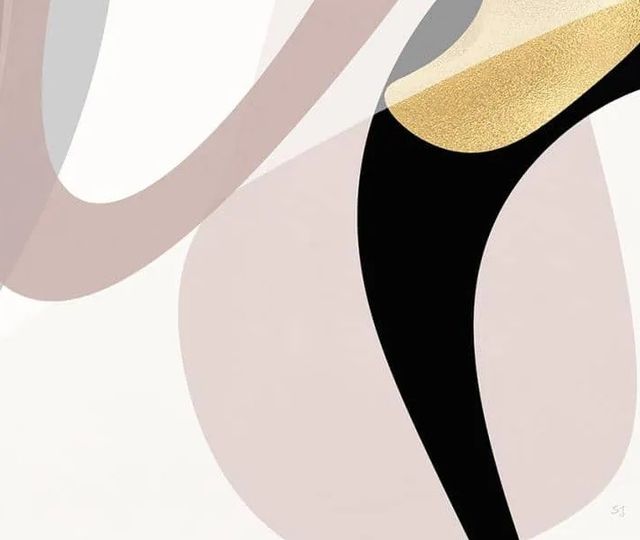 Classy Art Tumbled Golden II by Susan Jill Wall Art-1