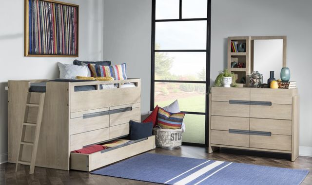 Legacy Kids Teen District Weathered Oak Trundle Storage Drawer-2