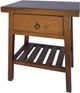 A & B Home Natural Single Drawer Accent Table-0