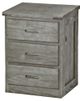 Crate Designs™ Furniture Storm 30" Tall Nightstand with Lacquer Finish Top Only-0