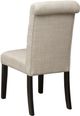 Brassex Inc. Tinga 2-Piece Beige/Black Side Chair Set-1