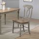 Winners Only® Barnwell Rustic Brown/Gray Napoleon Dining Side Chair-2