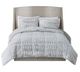 Olliix by Madison Park Gia Grey Full/Queen Back Print Long Fur Comforter Mini Set-0