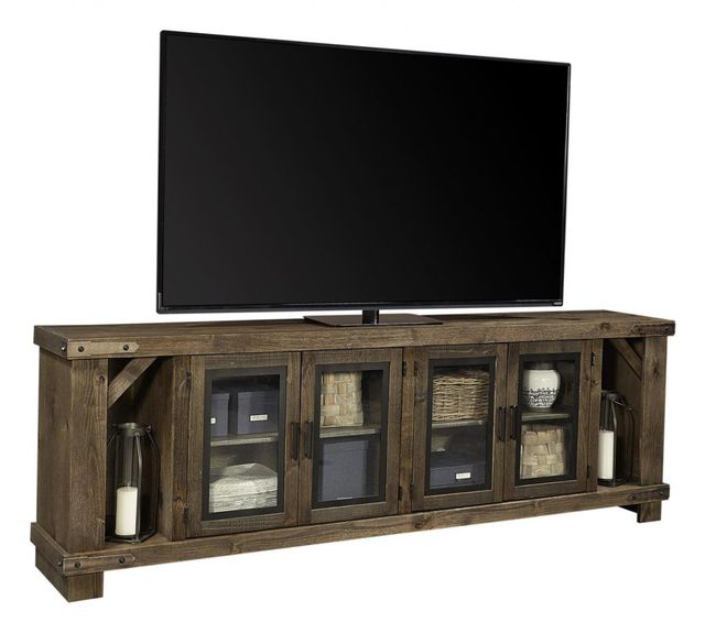 aspenhome® Sawyer Brindle 98" Console and Hutch-1
