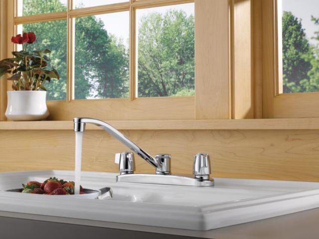 Peerless Core Chrome 6" 2-Handle Kitchen Faucet-2