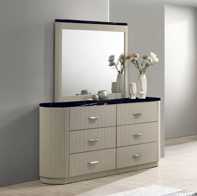 ACME Furniture Travonte Beige/Black Dresser-1