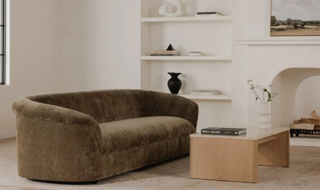 Moe's Home Collection Thora Dark Green Sofa-1