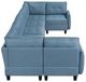 Homelegance® Garren 7-Piece Blue U-Shape Sectional with Storage-3