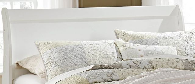 Signature Design by Ashley® Anarasia White Queen Sleigh Headboard-2