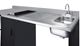 Summit® 72" Black/Stainless Steel Barrier-Free All-in-one Kitchenette -4