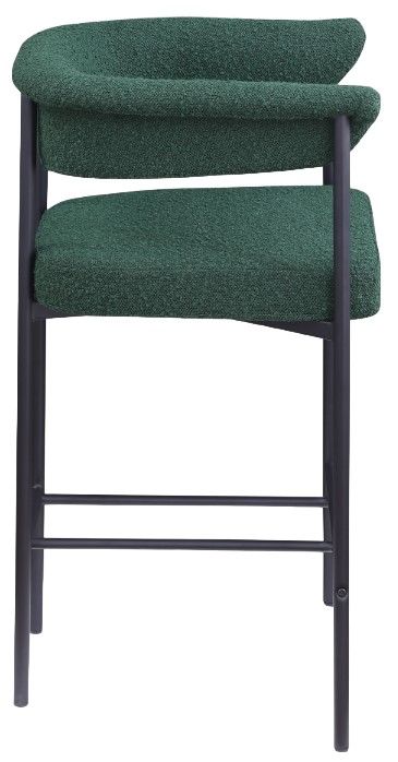 Meridian Furniture Malin Green/Matte Black Counter Stool-2
