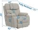Catnapper® Dreamtime Beach 42" Power Recliner with Power Adjustable Headrest-1