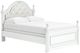 Signature Design by Ashley® Maylilly White Youth Full Upholstered Panel Bed-1