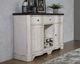 TEI Vintage Estates Antique White/Dark Knotty Oak Server-2