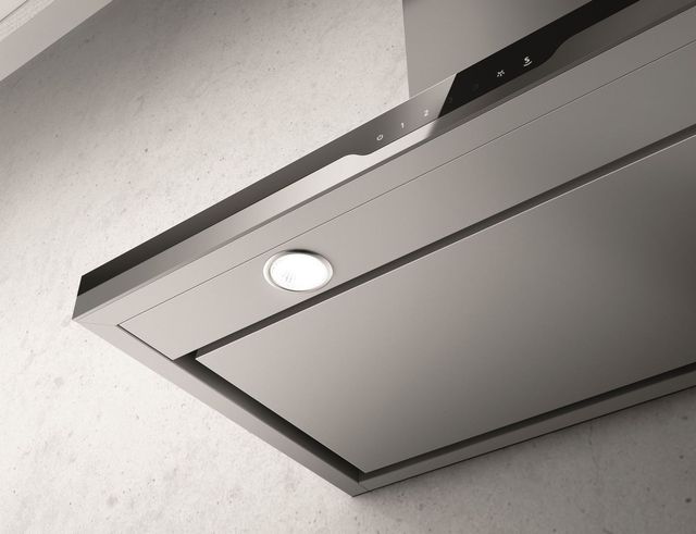 Elica Techne Plus Series Stoney 36" Stainless Steel with Black Glass Wall Mounted Range Hood-2