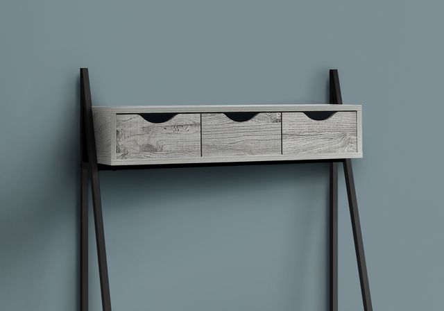 Monarch Specialties Inc. 32"L Grey and Black Metal Computer Desk-3