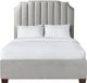 Elements International Harper Gray Queen Upholstered Bed-1