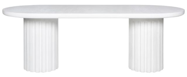Moe's Home Collection Eris White Concrete Outdoor Dining Table-1