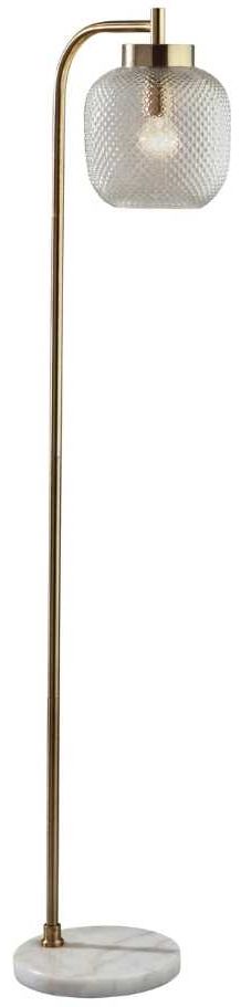 Adesso® Natasha White Floor Lamp-0
