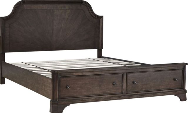 Signature Design by Ashley® Adinton 5-Piece Brown California King Panel Storage Bed Set-1