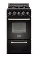 Unique Appliances 20" Black Classic Off Grid Freestanding Propane Range-0