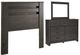 Signature Design by Ashley® Brinxton 3-Piece Charcoal Full Panel Headboard Bed Set-0