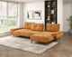 Homelegance® Dominic 2-Piece Orange Right-Arm Facing Sectional and Chaise-1