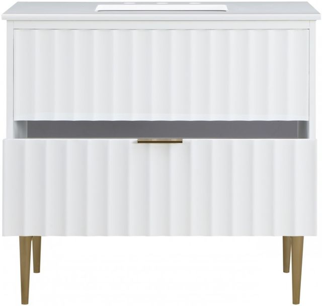 Meridian Furniture Modernist White 36" Bathroom Vanity-3