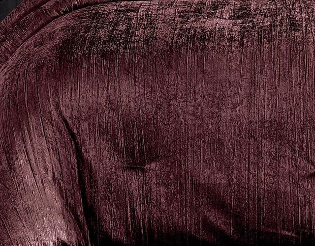 Hallmart Collectibles Taos 7-Piece Plum King Velvet Comforter Set-3