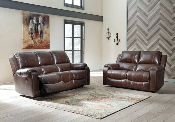 Signature Design by Ashley® Rackingburg 2-Piece Mahogany Living Room Set-3