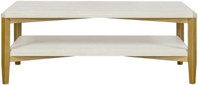 Bernards Indigo Beige/White Cocktail Table-1