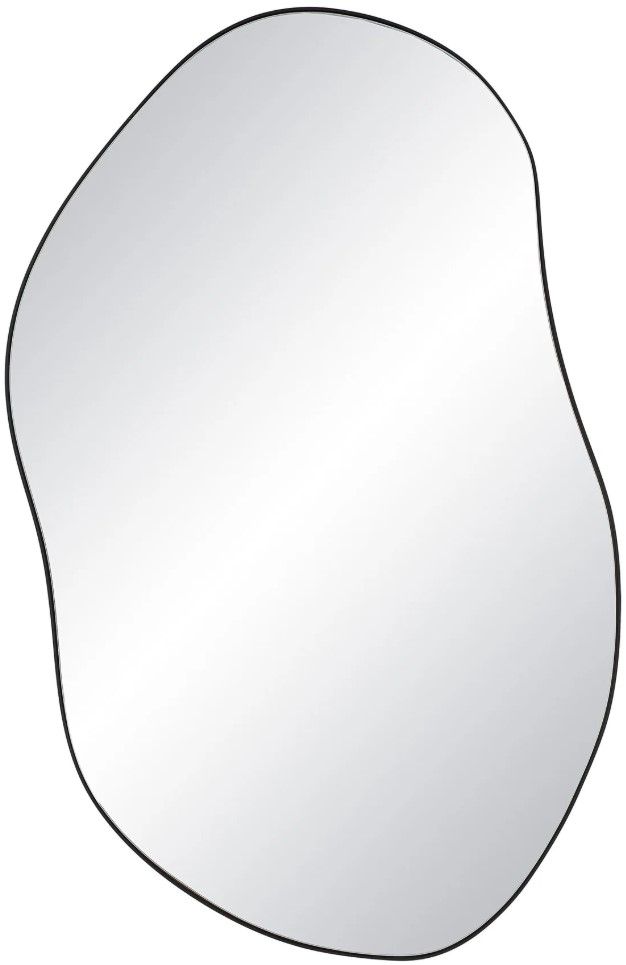 Renwil® Jane Matte Black Accent Mirror-0