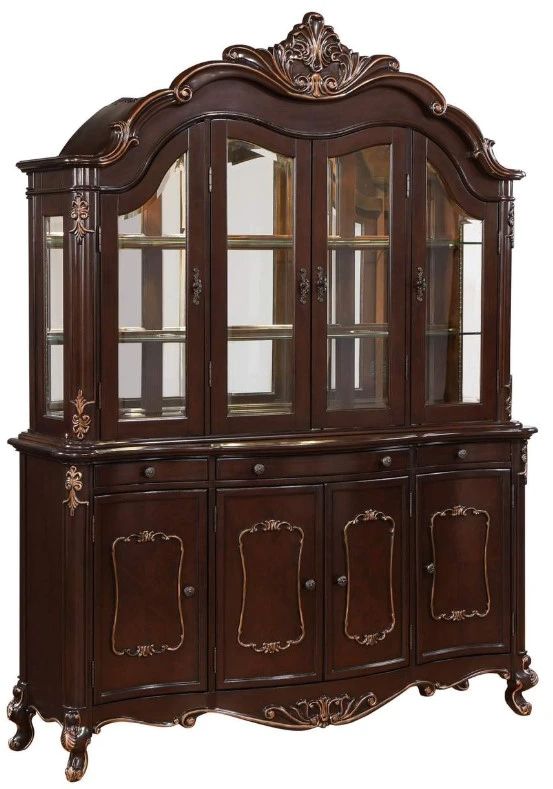 New Classic® Home Furnishings Constantine Royal Classics Cherry China Cabinet and Buffet Set-0