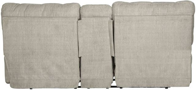 Catnapper® Ashland Buff Lay Flat Manual Reclining Loveseat with Console-2