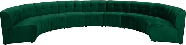 Meridian Furniture Limitless 9-Piece Green Velvet Modular Sectional-0