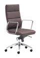 Zuo® Engineer Espresso High Back Office Chair-0