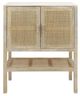 Sagebrook Home 2-Rattan Door 35" x 48" Natural Wood Cabinet-0