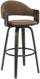 Armen Living Daxton 3-Piece Espresso/Vintage Dark Brown Barstool Set-0