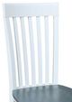 John Thomas Furniture® Cosmopolitan Heather Gray/White Tall Mission Dining Side Chair-1
