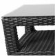 CabanaCoast® Customizable Brighton Aluminum 24" Outdoor Square Side Table-2