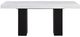 Steve Silver Co. Artemis White Marble Table Top with Black Base-3