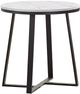 Coaster® Hugo Faux Marble End Table with Matte Black Base-0