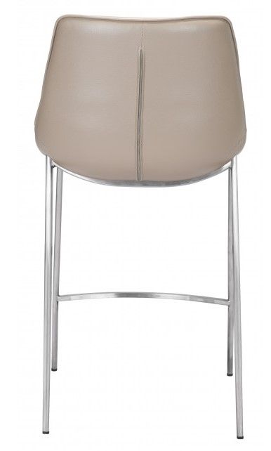Zuo® Modern Magnus Gray/Silver Counter Chair-1