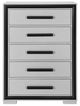 Global Furniture USA Amelia 5-Piece Black/Gray Queen Panel Bedroom Set with LED-4