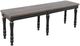 Jofran Inc. Madison County Brown/Vintage Black Dining Bench-3