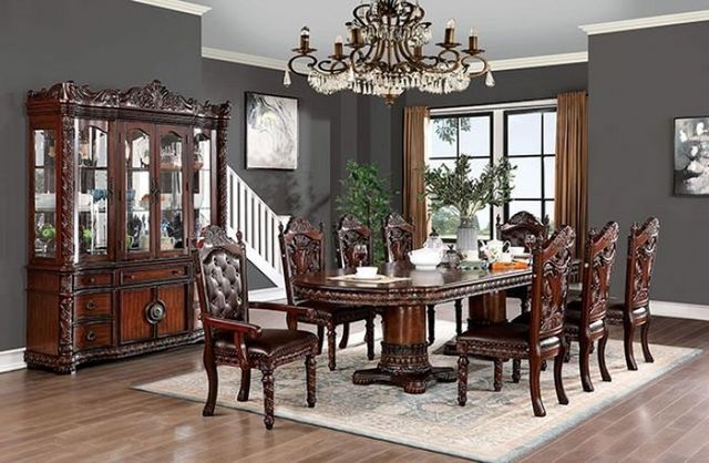 Furniture of America® Canyonville 2-Piece Dark Brown Arm Chair Set-5